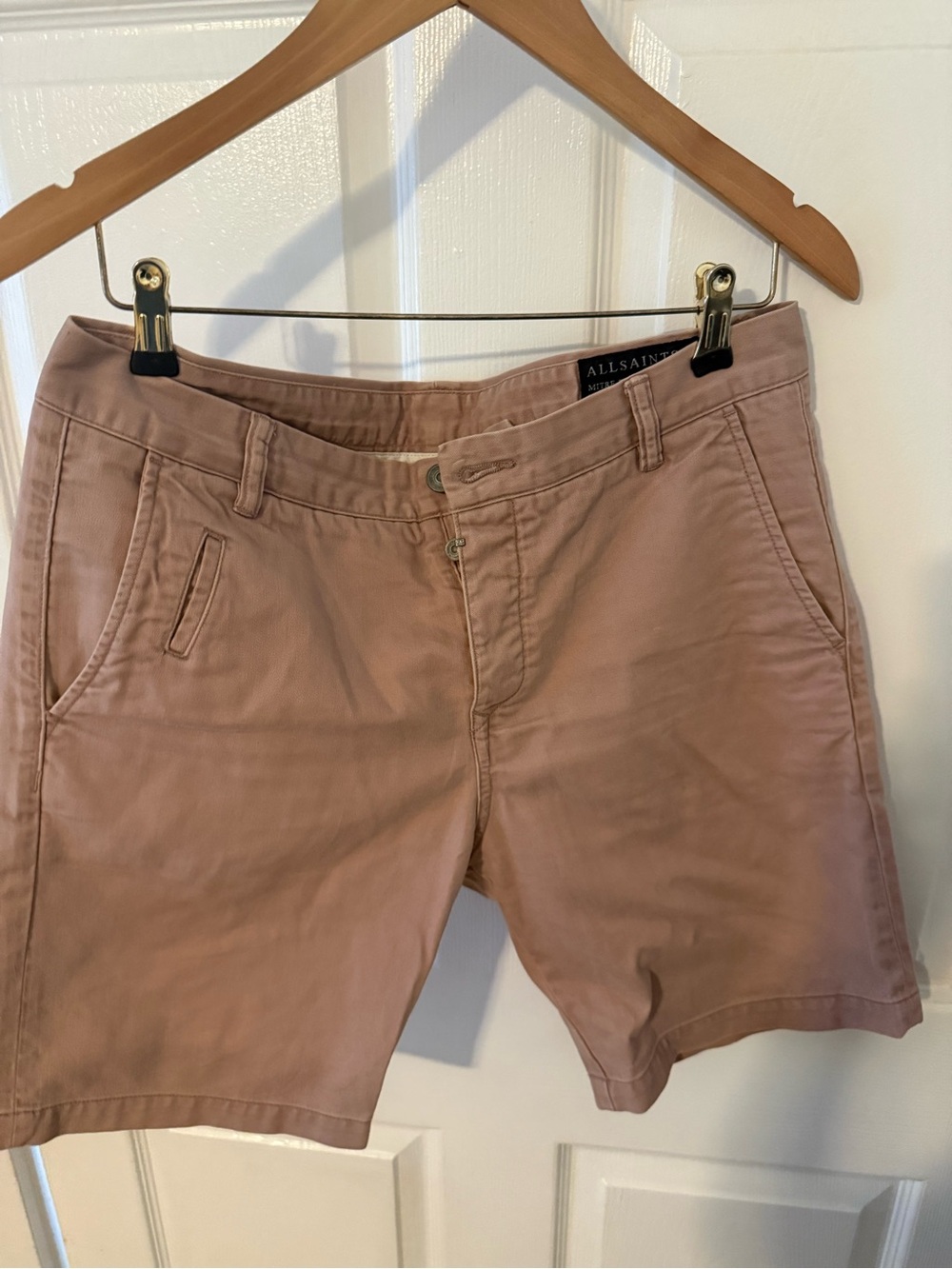 All Saints Mauve Mitre Deck Fit Shorts